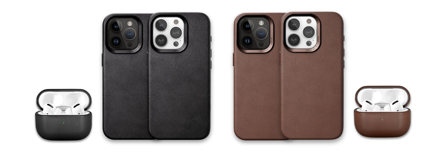 Woodcessories Bio Leather Case in Braun und Schwarz