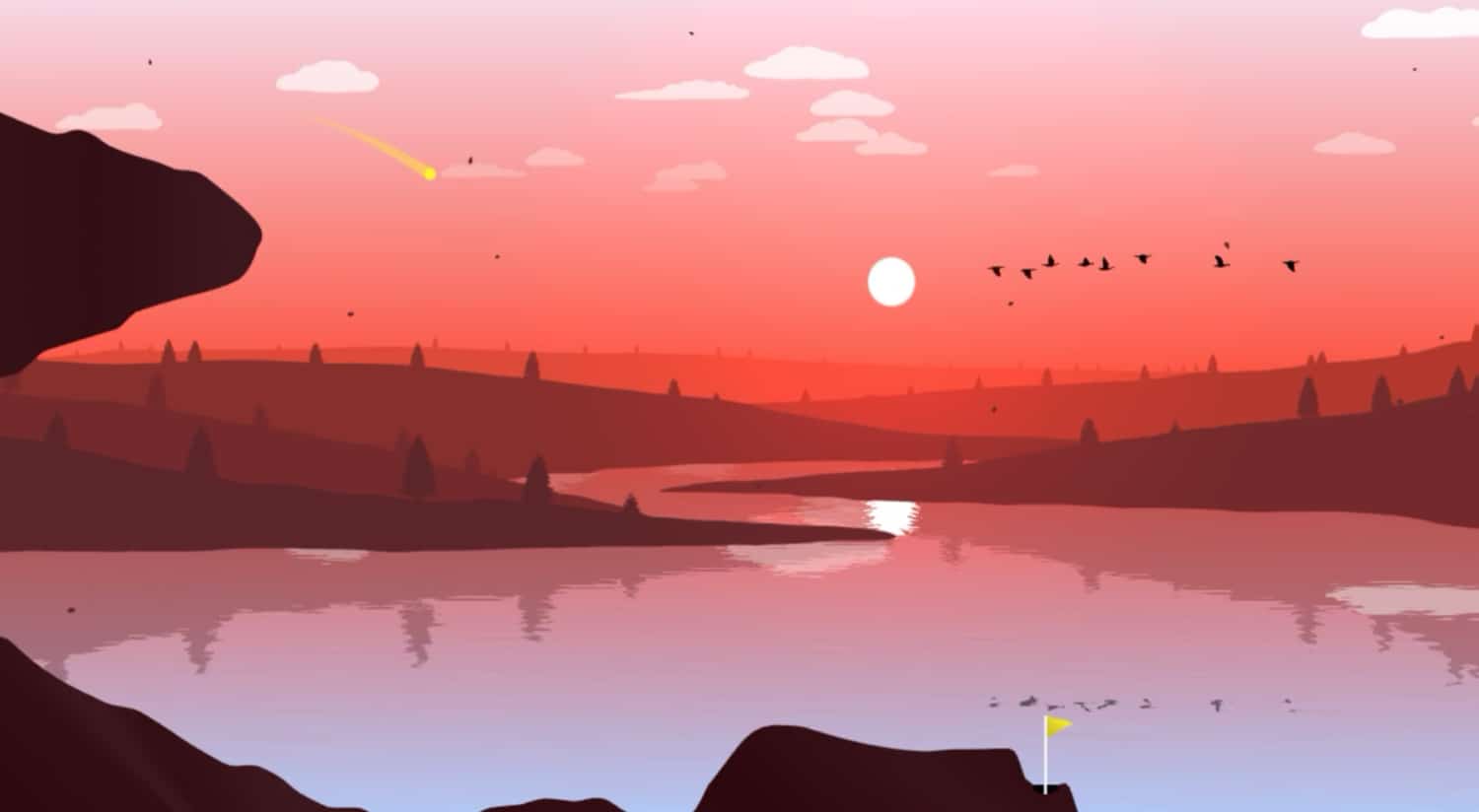 iPhone-Screenshot aus Golf Journey
