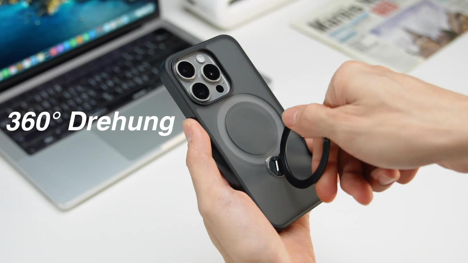 Torras Ostand Spin Case mit 360 Grad Drehring