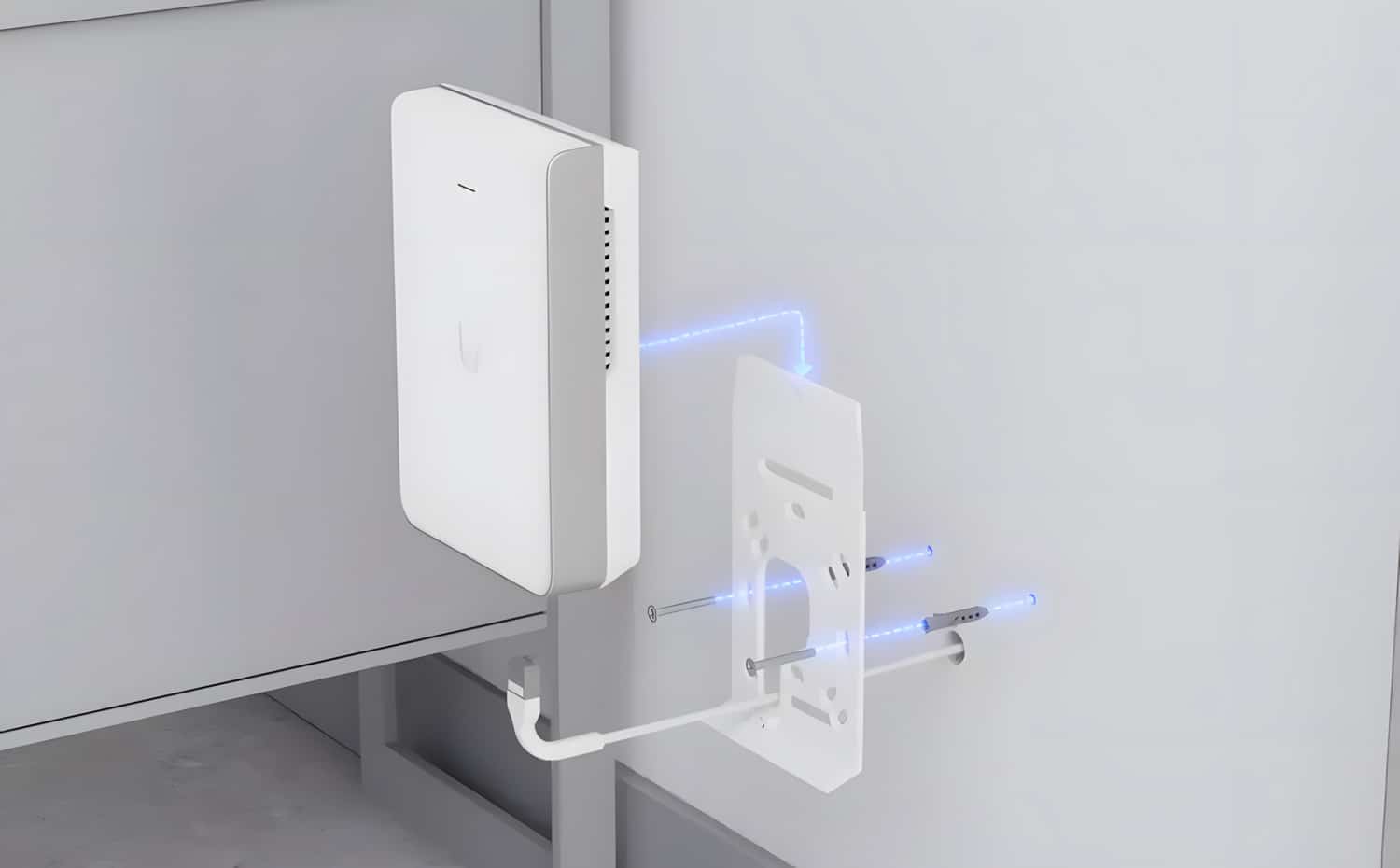 Ubiquiti U7 Pro Wall mit Wandbefestigungs-Möglichkeit