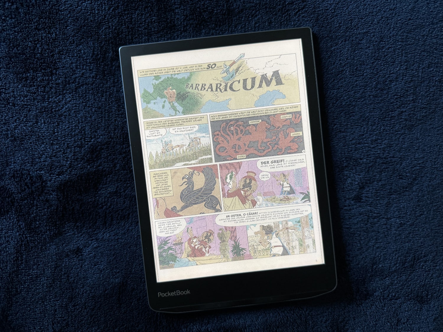 Comicdarstellung auf einem PocketBook InkPad Color 3