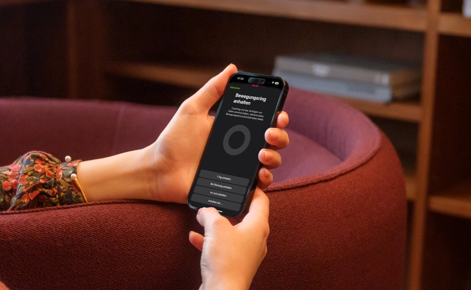 Ring anhalten in iOS 18 und watchOS 11