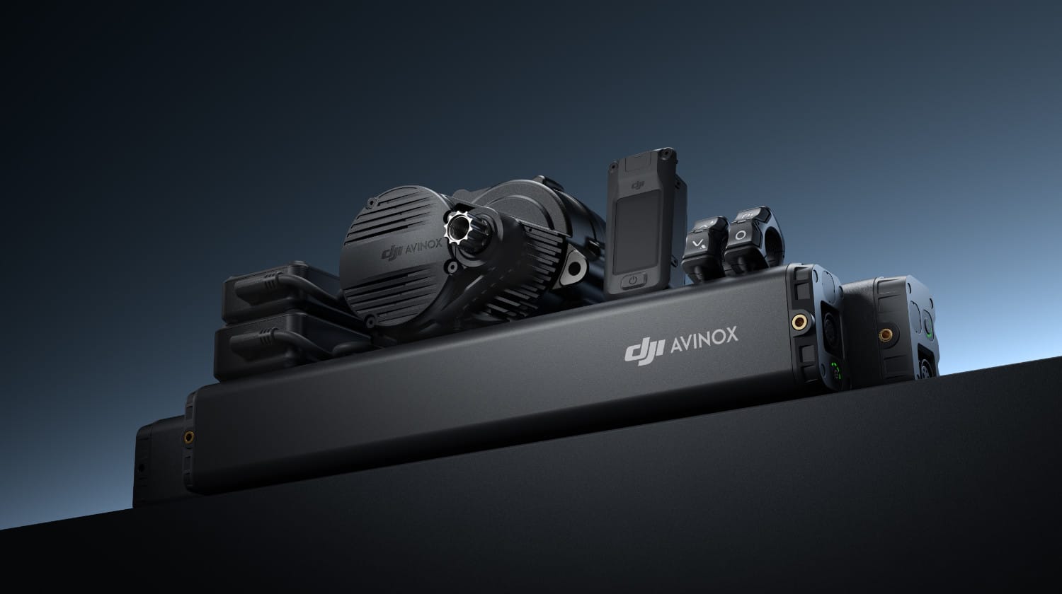 DJI Avinox Drive System vor dunklem Hintergrund