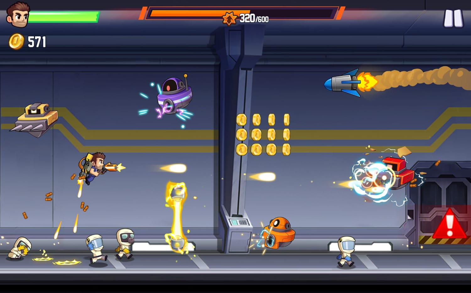 Gameplay von Jetpack Joyride 2