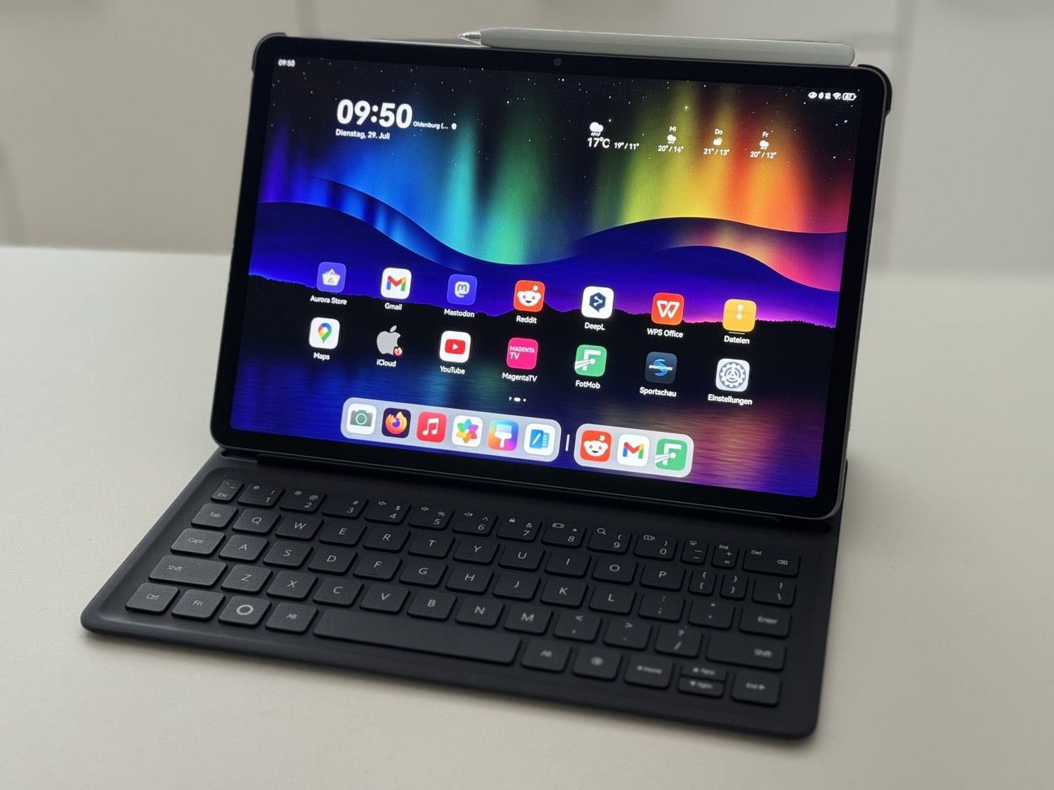 Startbildschirm des Huawei MatePad.
