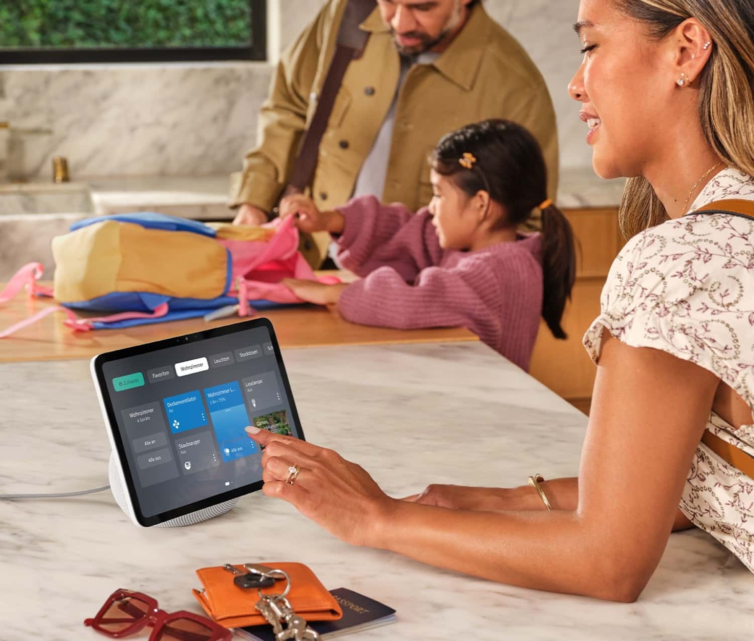 Echo Show mit Widgets.
