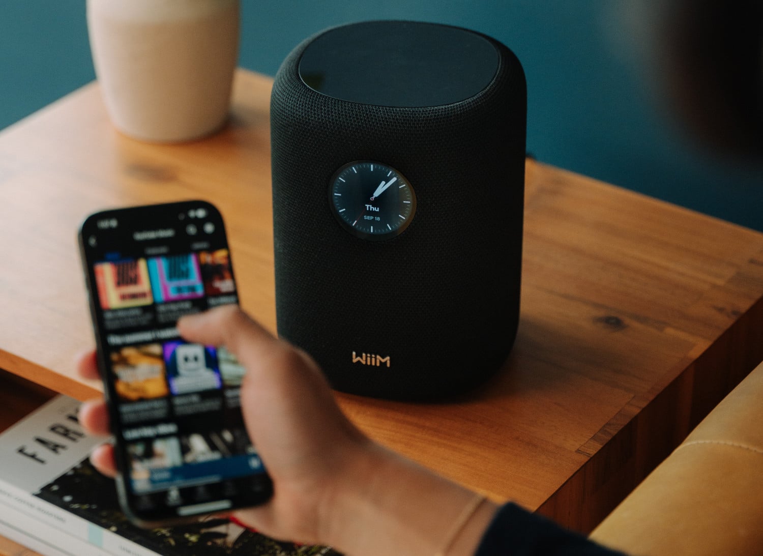 WiiM Sound Smart Speaker wird mit der WiiM Home-App bedient