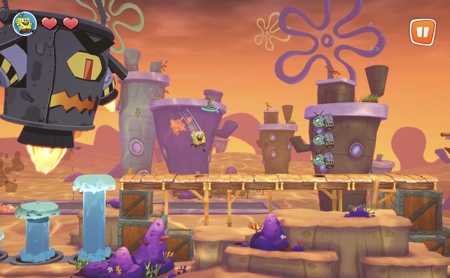 Screenshot aus SpongeBob Burgerjagd 2