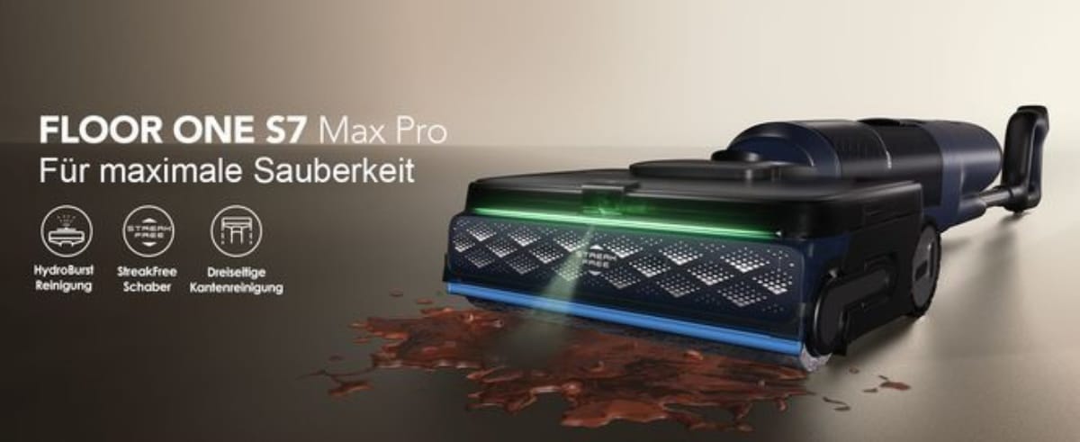 Tineco Floor One S7 Max Pro bei der Reinigung.