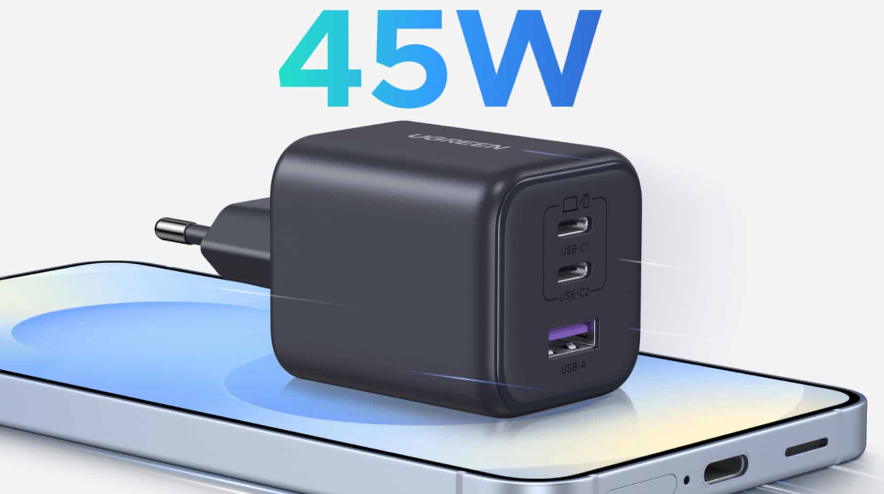 Ugreen Netzteil mit 45 Watt.