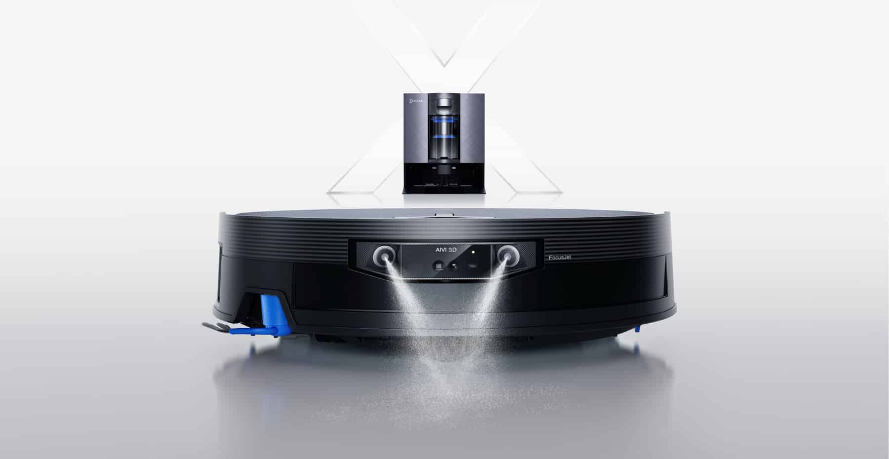 ECOVACS Deebot X12 sprüht Wasser vorne raus.