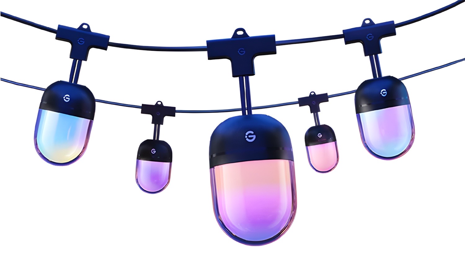 Detailansicht der Govee Outdoor Chromatic String Lights