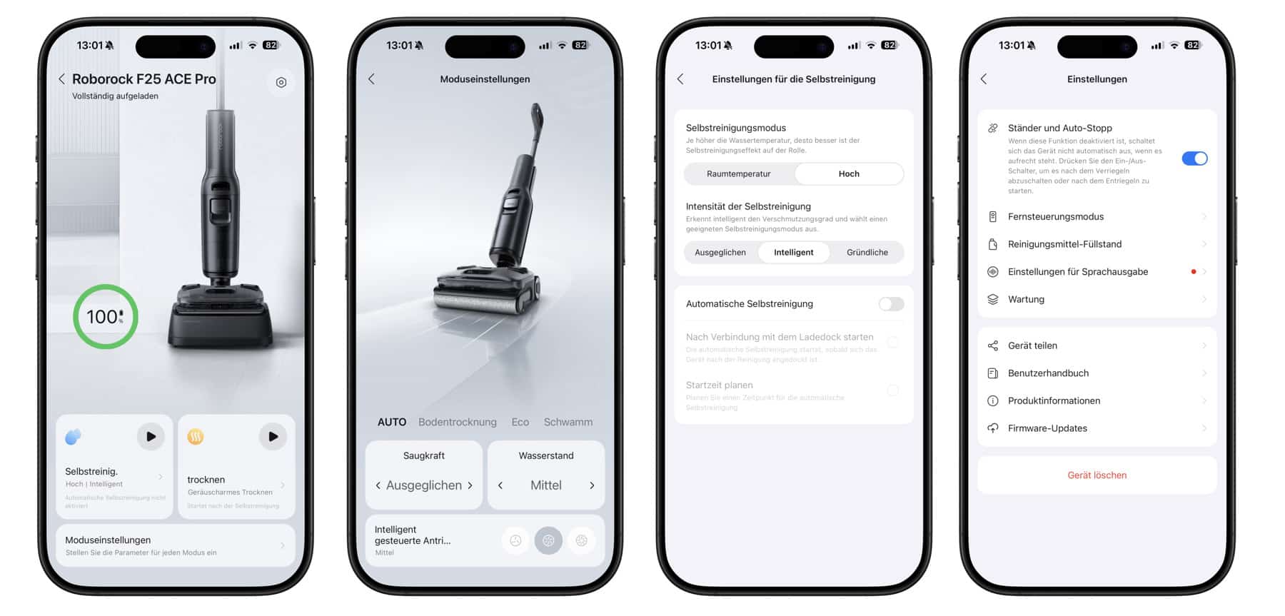 Roborock App für den Roborock F25 Ace Pro